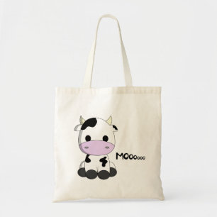 Bolsa Tote Desenhos animados bonitos da vaca do bebê