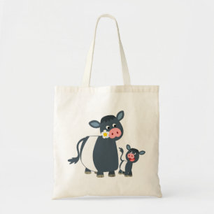Bolsa Tote Desenhos animados bonitos saco cercado da vaca &