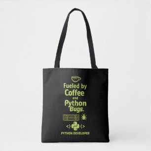 Bolsa Tote Desenvolvedor Python Engraçado – Alimentado por Bu