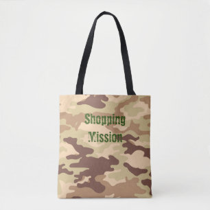 Bolsa Tote Desert Camouflage Brown
