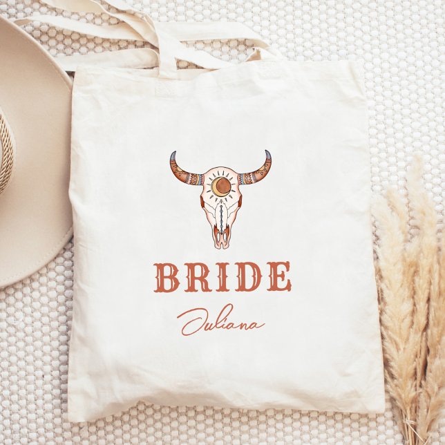 Bolsa Tote Desert Cowgirl Last Rodeo Bride (Criador carregado)