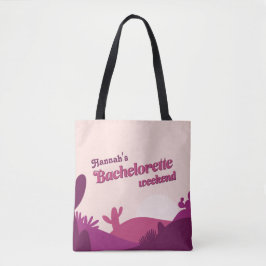 Bolsa Tote Desert Sunset Pinks Bachelorette Toekend Bag