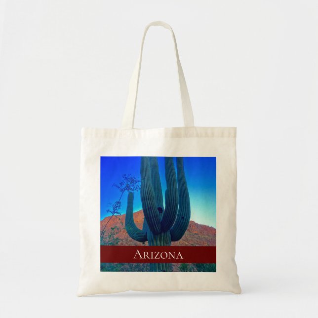 Bolsa Tote Deserto arizona Sudoeste Saguaro Cactus (Frente)