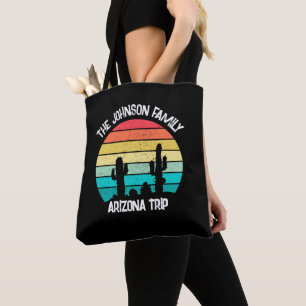 Bolsa Tote Deserto de Arizona Sunset do Cactus Personalizado