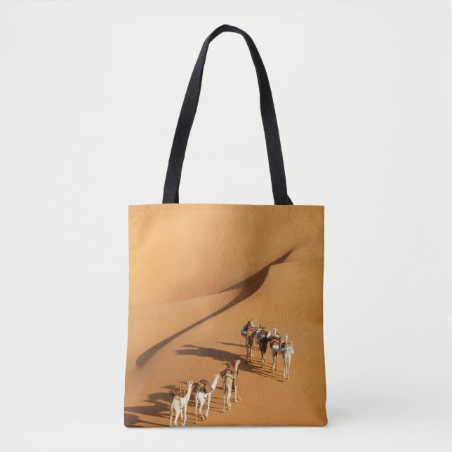 Bolsa Tote Desertos | Tuareg Walk com Camels (Frente)