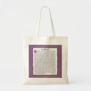 Bolsa Tote Desiderata - Coisas desejadas