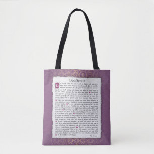 Bolsa Tote Desiderata - Coisas desejadas