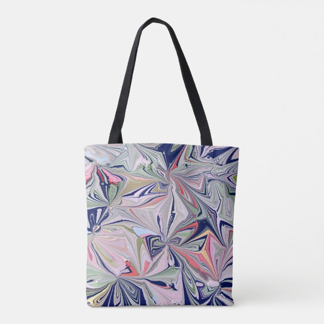 Bolsa Tote Design Abstrato de Marble (Verso)