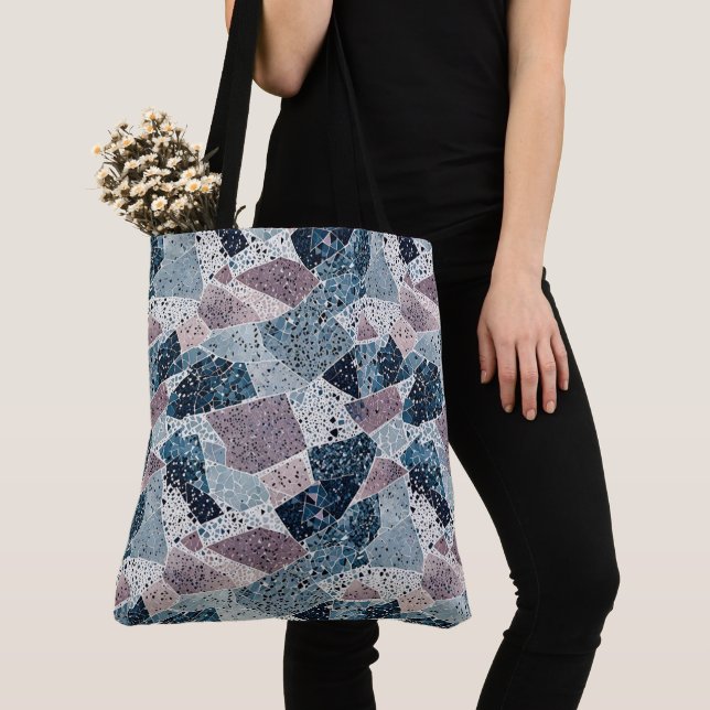 Bolsa Tote Design Abstrato do Terrazzo (Close Up)
