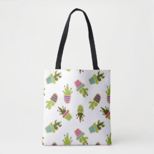 Bolsa Tote Design bonito do cacto com cor feita sob encomenda