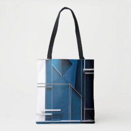Bolsa Tote Design branco geométrico elegante e moderno