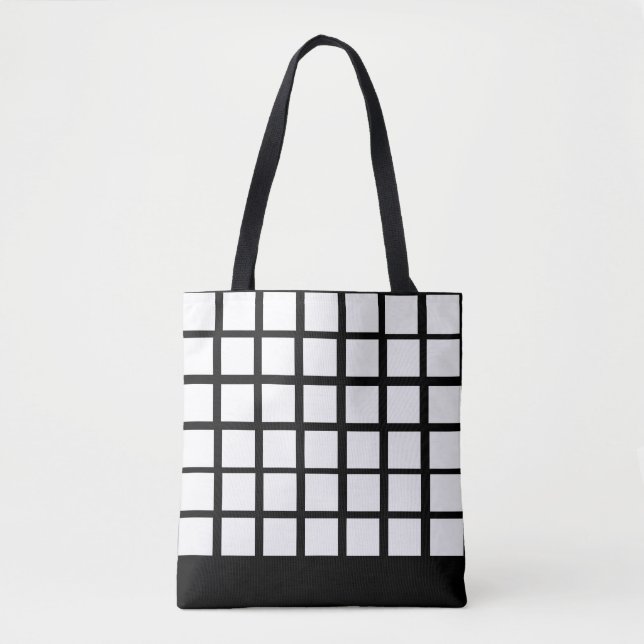 Bolsa Tote Design branco quadrado (Frente)