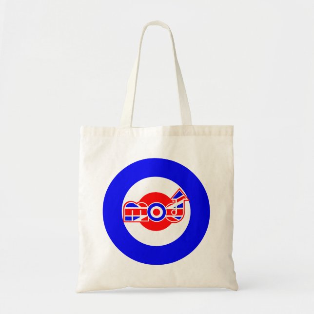 Bolsa Tote Design britânico do patinete da modificação (Frente)