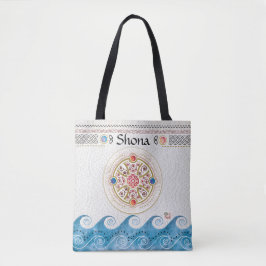 Bolsa Tote Design celta sobre o mar azul
