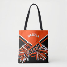 Design Cheerleader Laranja, Preto e Branco