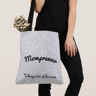 Bolsa Tote Design cinzento da faísca de Mompreneur