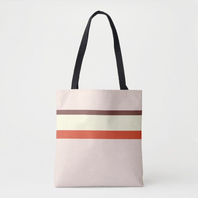 Bolsa Tote Design, cor-de-rosa, castanho (Frente)