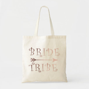 Bolsa Tote design cor-de-rosa do tribo da noiva do ouro do
