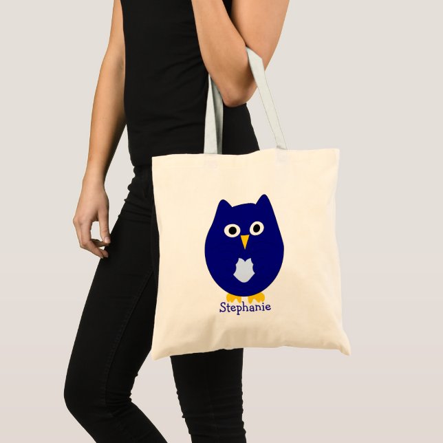 Bolsa Tote Design Coruja Personalizada (Frente (produto))