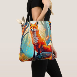 Bolsa Tote Design da Cena Fox Crimson
