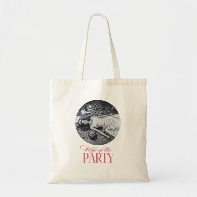 Bolsa Tote Design da Esposa da Festa | Festa de Noiva (Frente)