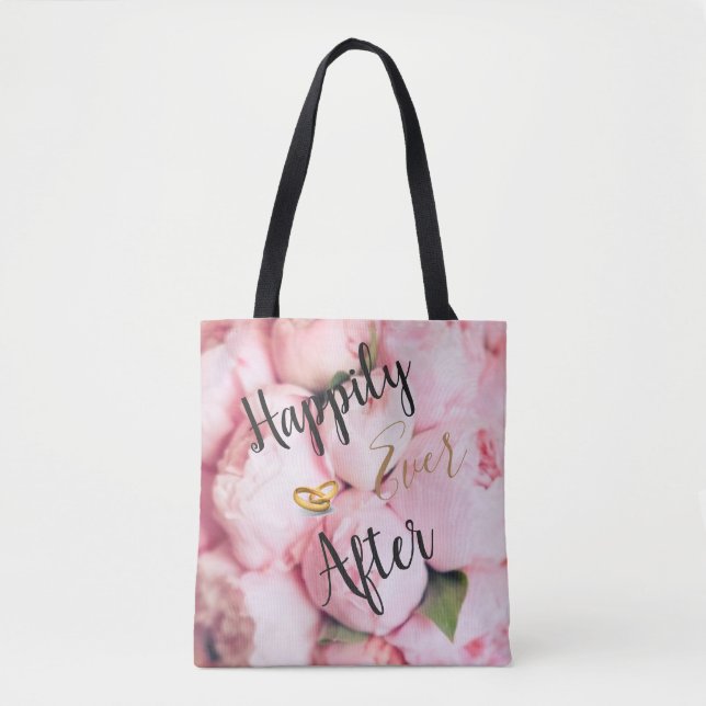 Bolsa Tote Design da Feliz para Sempre Tendência (Frente)