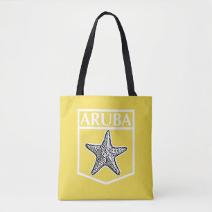 Bolsa Tote Design da ilha de Aruba - costume toda sobre -