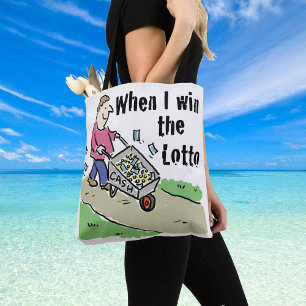 Bolsa Tote Design da Loteria Ganhadora com Barrow of Cash