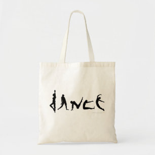 Bolsa Tote Design da silhueta da dança da dança