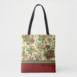 Bolsa Tote Design das flores do jardim