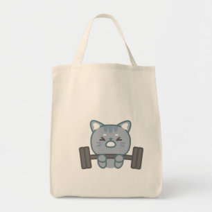 Bolsa Tote design de adoradores de ginástica de gato fofo d