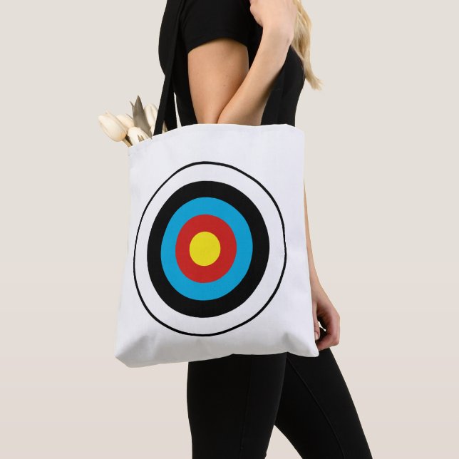 Bolsa Tote Design de Alvo Bullseye (Close Up)