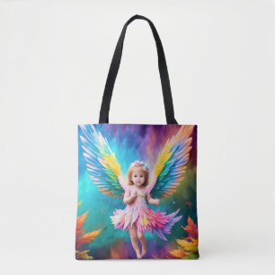 Bolsa Tote Design de Ângulo de Bebê Gasto Colorido