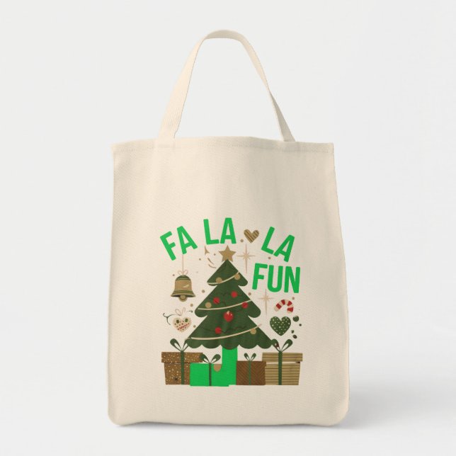 Bolsa Tote Design de Arte Digital Fa La Fun (Frente)