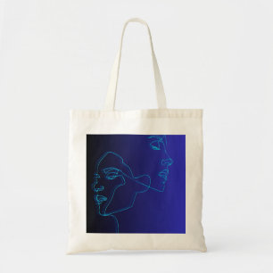 Bolsa Tote Design de arte moderna de dupla face