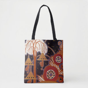 Bolsa Tote Design de Arte nº 4 Jardim Exótico
