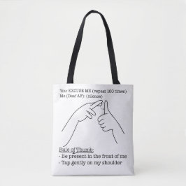 Bolsa Tote Design de ASL - Regra Prática