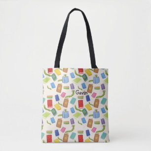 Bolsa Tote Design de Bag Personalizada de Banda de Biblioteca