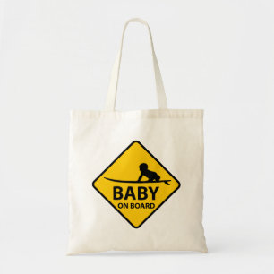 Bolsa Tote Design de bebê engraçado no Conselho com conselho 