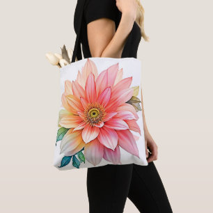 Bolsa Tote Design de Bloom de Abstrato Petal Suave