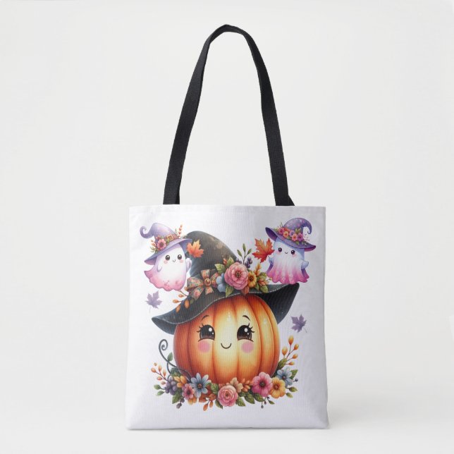 Bolsa Tote Design de Bruxas de Ocupim de outono Whimsical (Frente)