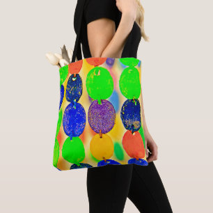 Bolsa Tote Design de Cadeia de Caracteres de Banda Vibrante