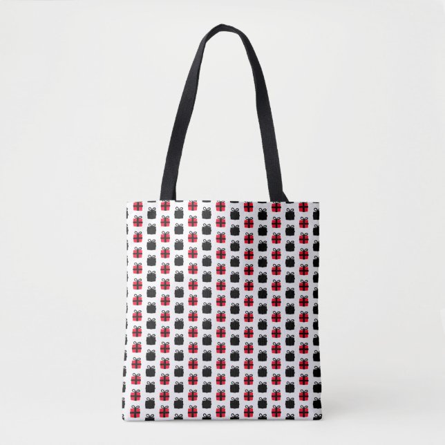 Bolsa Tote design de caixa de presente sacola de compras (Frente)