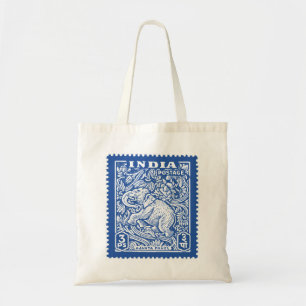 Bolsa Tote Design de Carimbo da Índia, Elefante