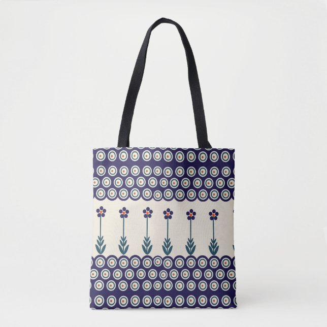 Bolsa Tote Design de cerâmica tradicional polonesa (Frente)