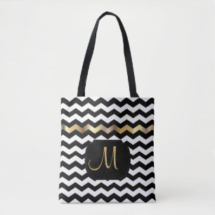 Bolsa Tote Design De Cevron Tudo Sobre Impressão Dourado, Br
