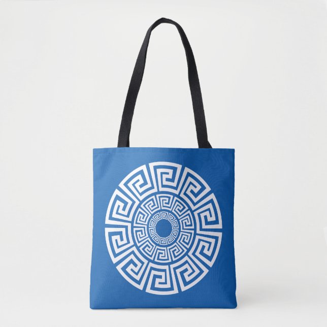 Bolsa Tote Design de chave grega (Frente)