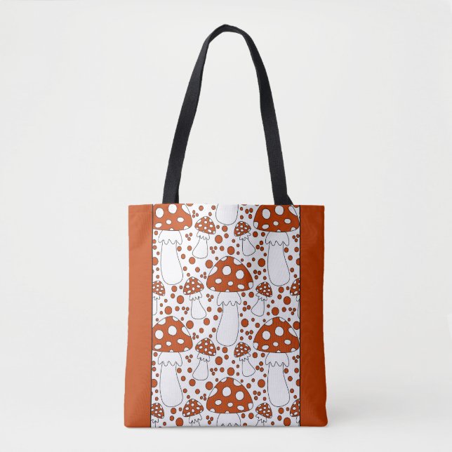 Bolsa Tote Design de cogumelos modernos (Frente)