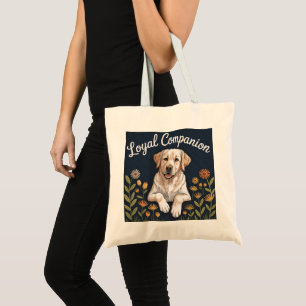 Bolsa Tote Design de Colcha de Labrador Retriever Dourado – D