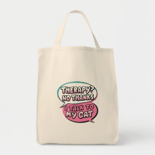 Bolsa Tote Design de Comicoterapia? Não, Obrigado, Eu Falo co